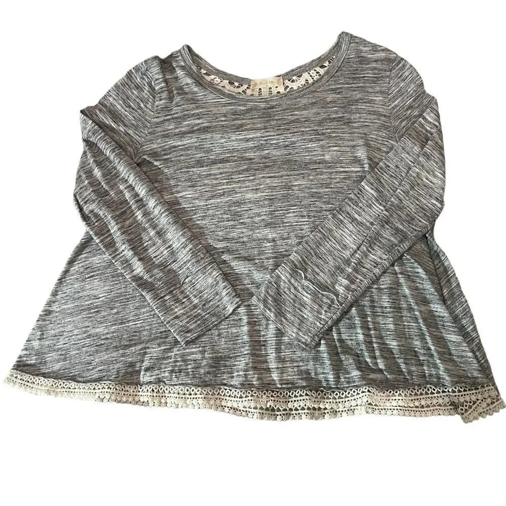 Altar'd State‎ Scoop Neck Sweater Top With Lace Detail Size Medium